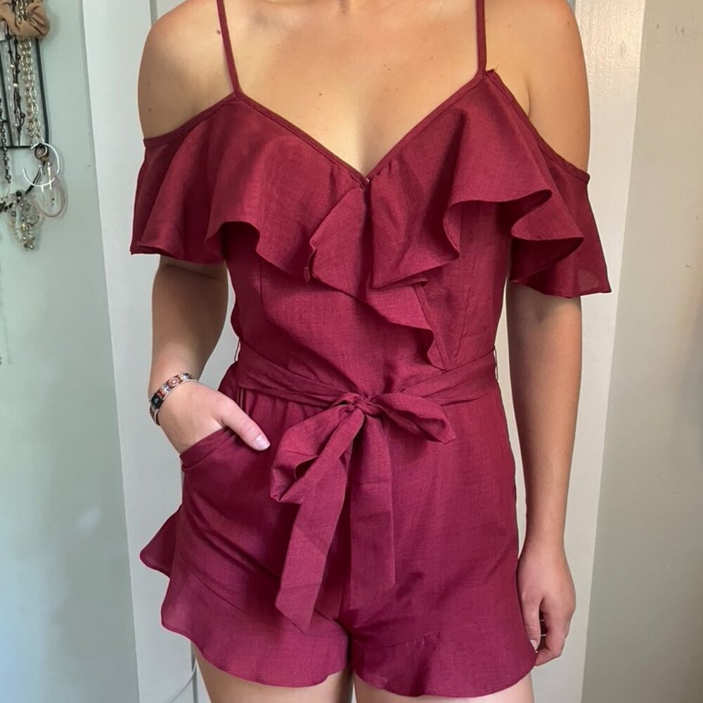 Garnet Ruffled romper